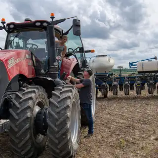 Tractor and planter